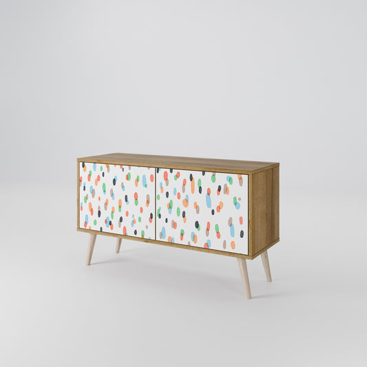 ENERGETIC SPOTS Mueble de TV Compacto de 2 puertas