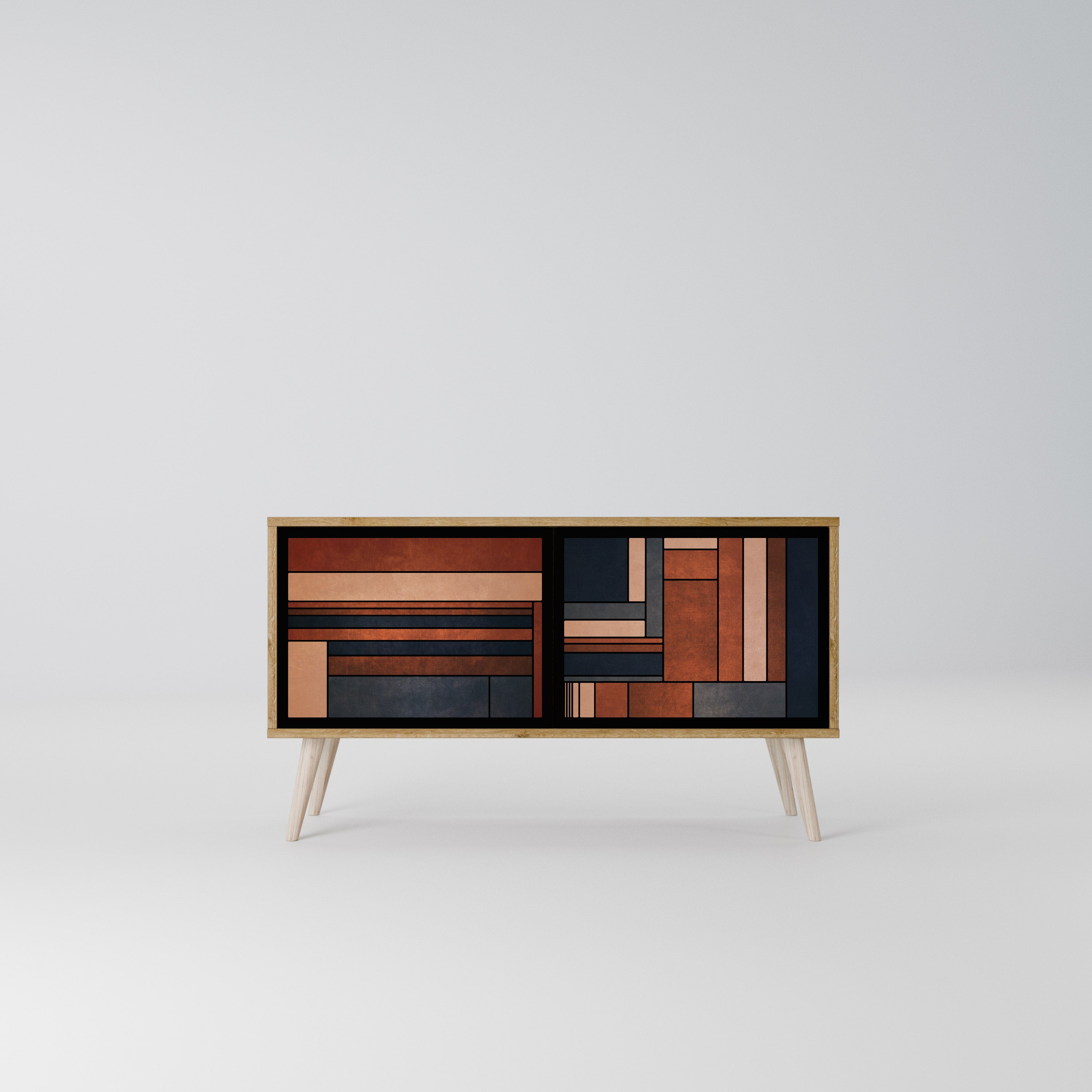 INTREPID FORMATION Mueble de TV Compacto de 2 puertas