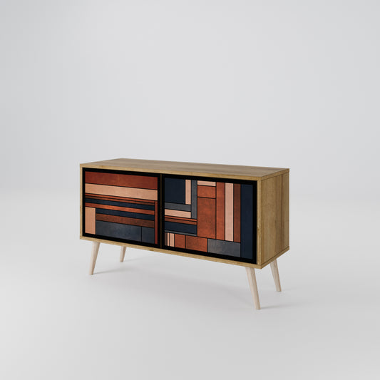 INTREPID FORMATION Mueble de TV Compacto de 2 puertas