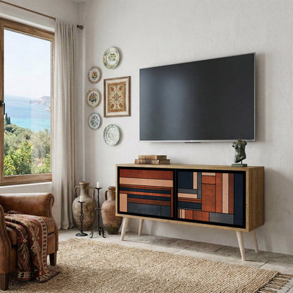 INTREPID FORMATION Mueble de TV Compacto de 2 puertas