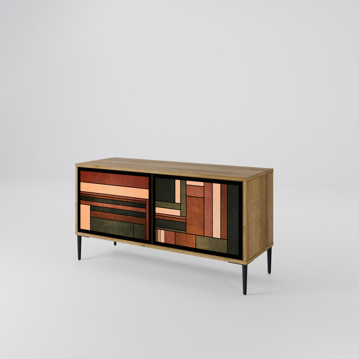 FIGURES OF NATURE Mueble de TV Compacto de 2 puertas