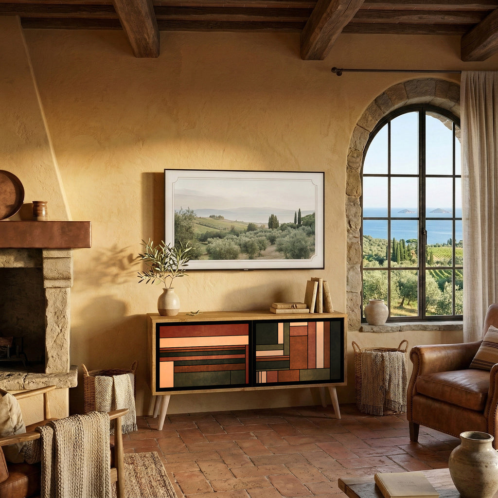 FIGURES OF NATURE Mueble de TV Compacto de 2 puertas