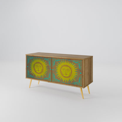 SUNSHINE EULOGY Mueble de TV Compacto de 2 puertas
