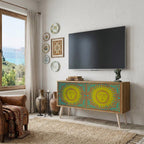 SUNSHINE EULOGY Mueble de TV Compacto de 2 puertas
