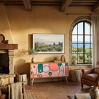 GOSSAMER ECHOES Mueble de TV Compacto de 2 puertas