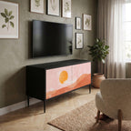LUMINOUS SUNLIGHT Mueble de TV Compacto de 2 puertas