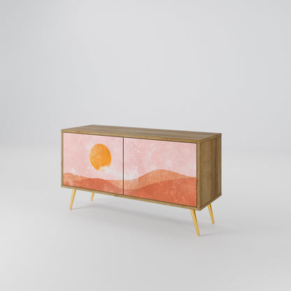LUMINOUS SUNLIGHT Mueble de TV Compacto de 2 puertas