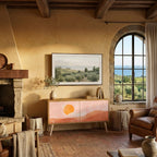 LUMINOUS SUNLIGHT Mueble de TV Compacto de 2 puertas