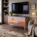 LUMINOUS SUNLIGHT Mueble de TV Compacto de 2 puertas