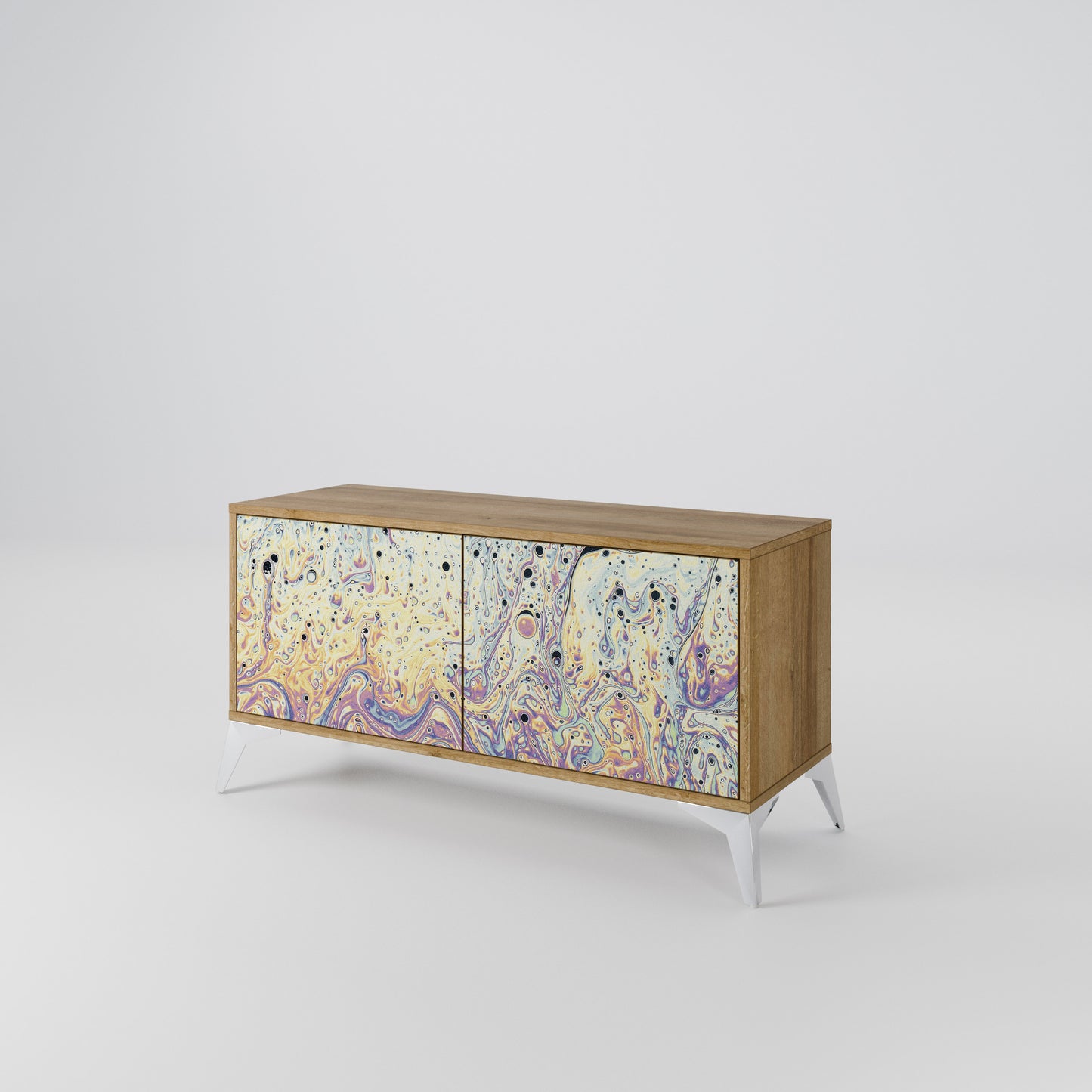 MOSAIC OF COLORS Mueble de TV Compacto de 2 puertas
