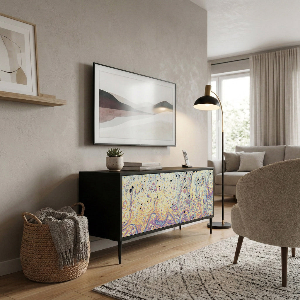 MOSAIC OF COLORS Mueble de TV Compacto de 2 puertas