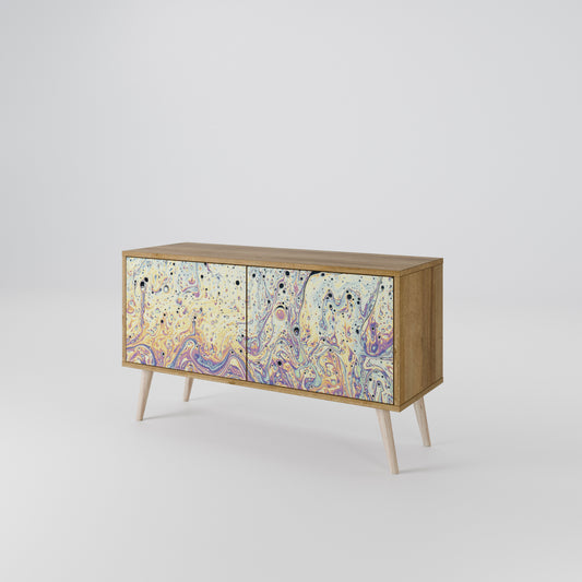 MOSAIC OF COLORS Mueble de TV Compacto de 2 puertas