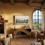 HOLLOW TIME Mueble de TV Compacto de 2 puertas