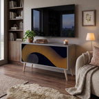 HOLLOW TIME Mueble de TV Compacto de 2 puertas