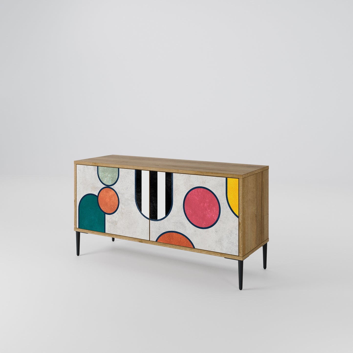 COOL STORY Mueble de TV Compacto de 2 puertas