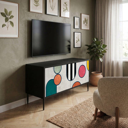 COOL STORY Mueble de TV Compacto de 2 puertas