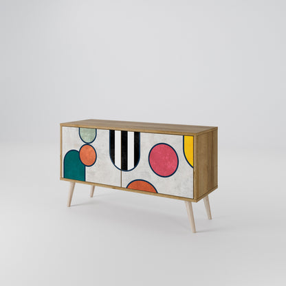 COOL STORY Mueble de TV Compacto de 2 puertas