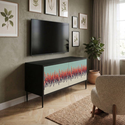 CHROMA CONTOURS Mueble de TV Compacto de 2 puertas