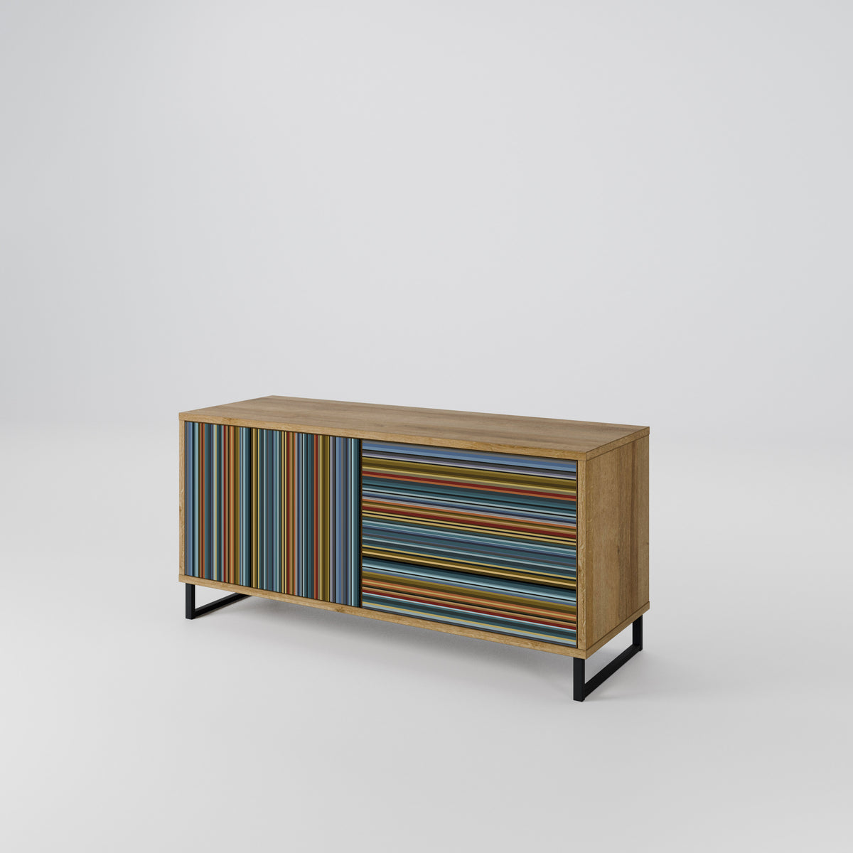 LINEOUT SPECTRUM Mueble de TV Compacto de 2 puertas