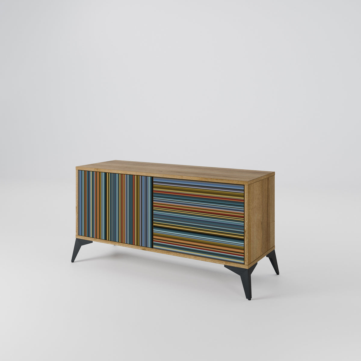 LINEOUT SPECTRUM Mueble de TV Compacto de 2 puertas