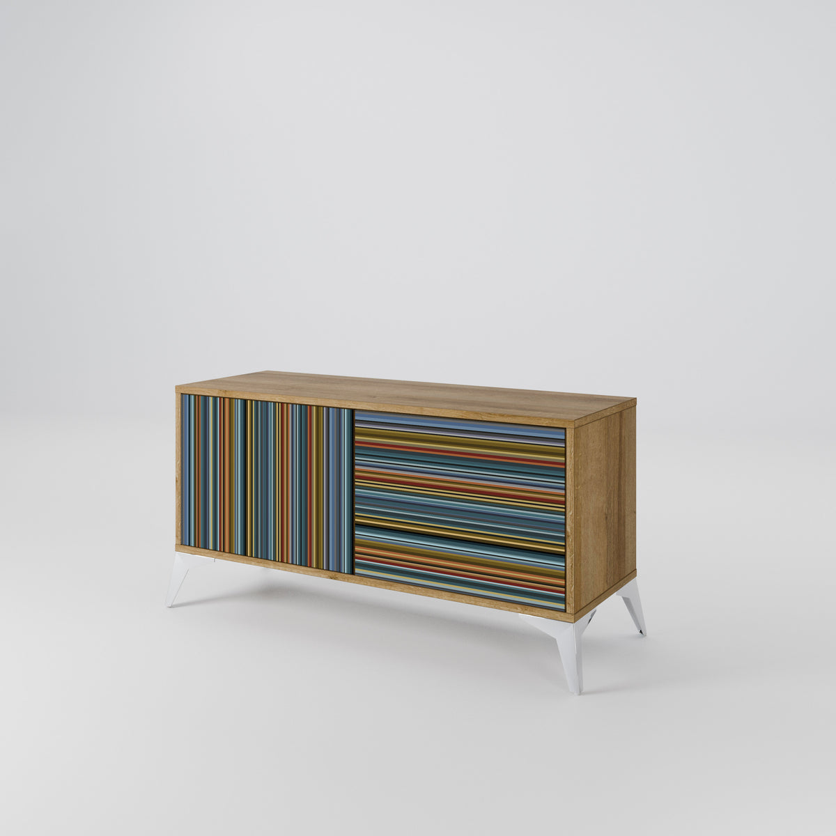 LINEOUT SPECTRUM Mueble de TV Compacto de 2 puertas