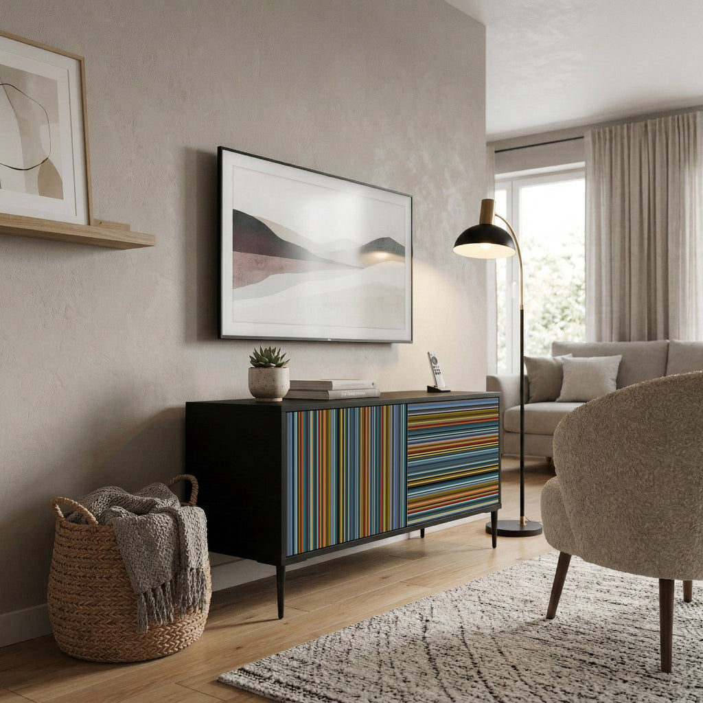 LINEOUT SPECTRUM Mueble de TV Compacto de 2 puertas