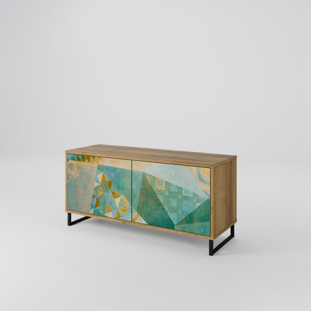 SPECTRUM SPLENDOR Mueble de TV Compacto de 2 puertas