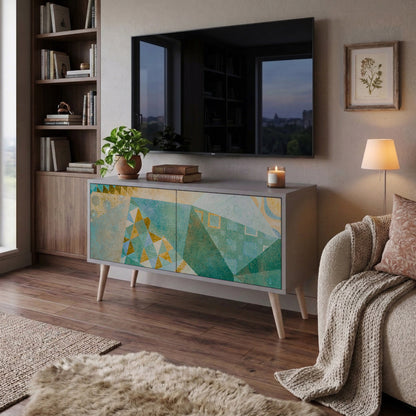 SPECTRUM SPLENDOR Mueble de TV Compacto de 2 puertas