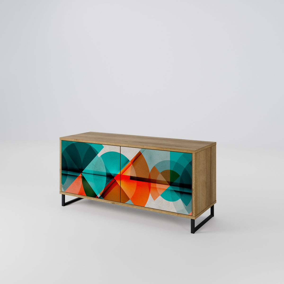 CIRCULAR RHAPSODY Mueble de TV Compacto de 2 puertas