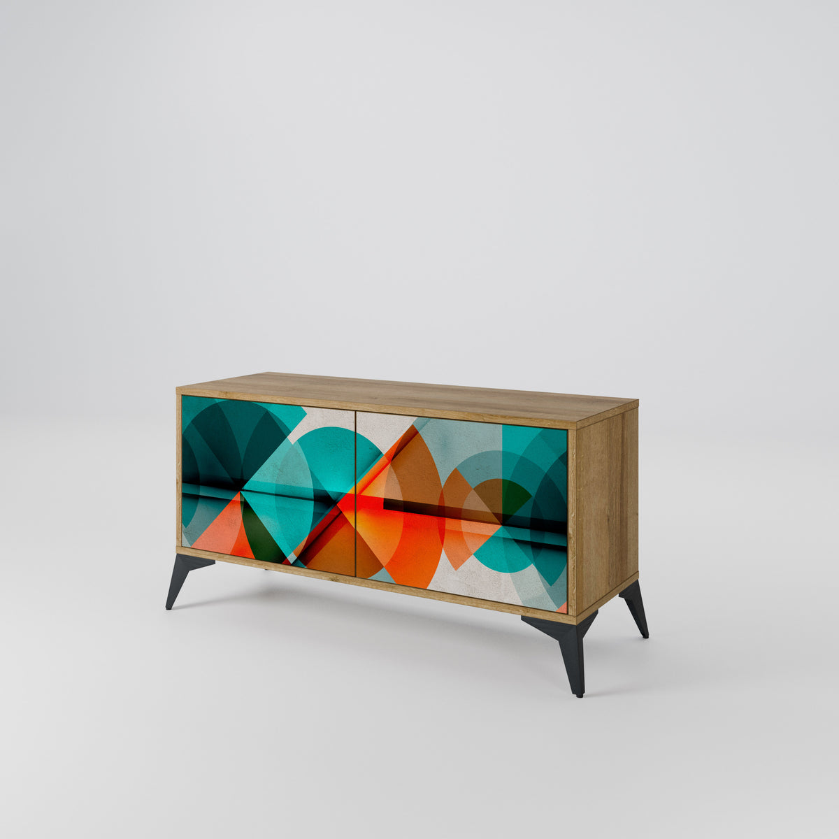 CIRCULAR RHAPSODY Mueble de TV Compacto de 2 puertas