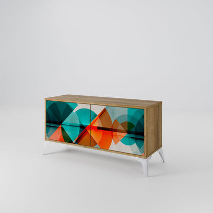 CIRCULAR RHAPSODY Mueble de TV Compacto de 2 puertas