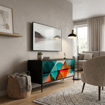 CIRCULAR RHAPSODY Mueble de TV Compacto de 2 puertas