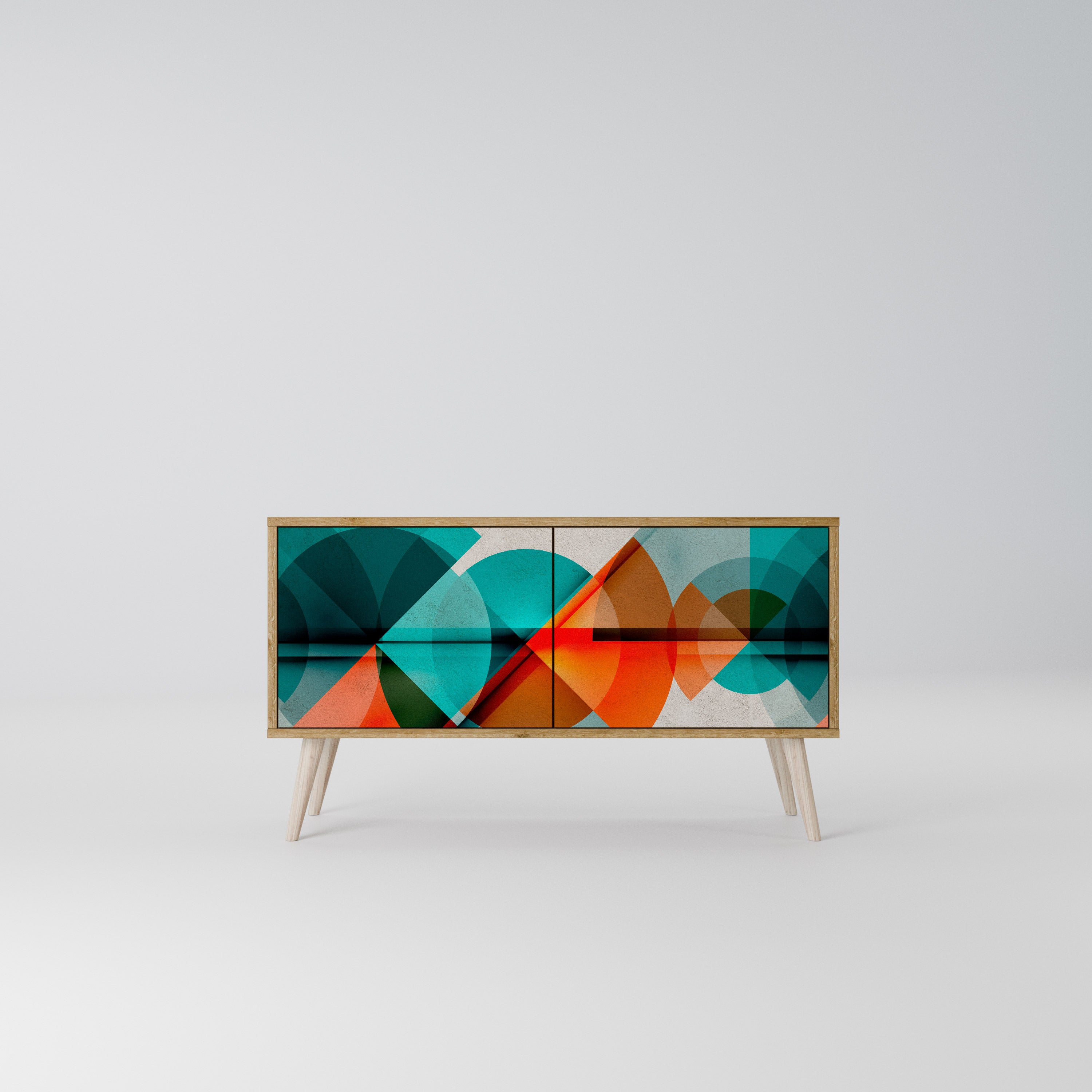 CIRCULAR RHAPSODY Mueble de TV Compacto de 2 puertas