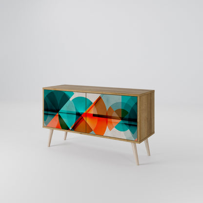 CIRCULAR RHAPSODY Mueble de TV Compacto de 2 puertas