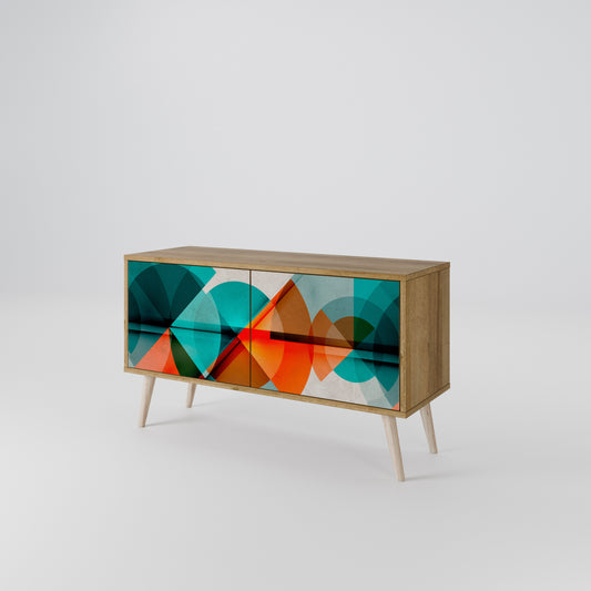 CIRCULAR RHAPSODY Mueble de TV Compacto de 2 puertas