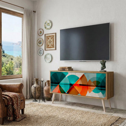 CIRCULAR RHAPSODY Mueble de TV Compacto de 2 puertas
