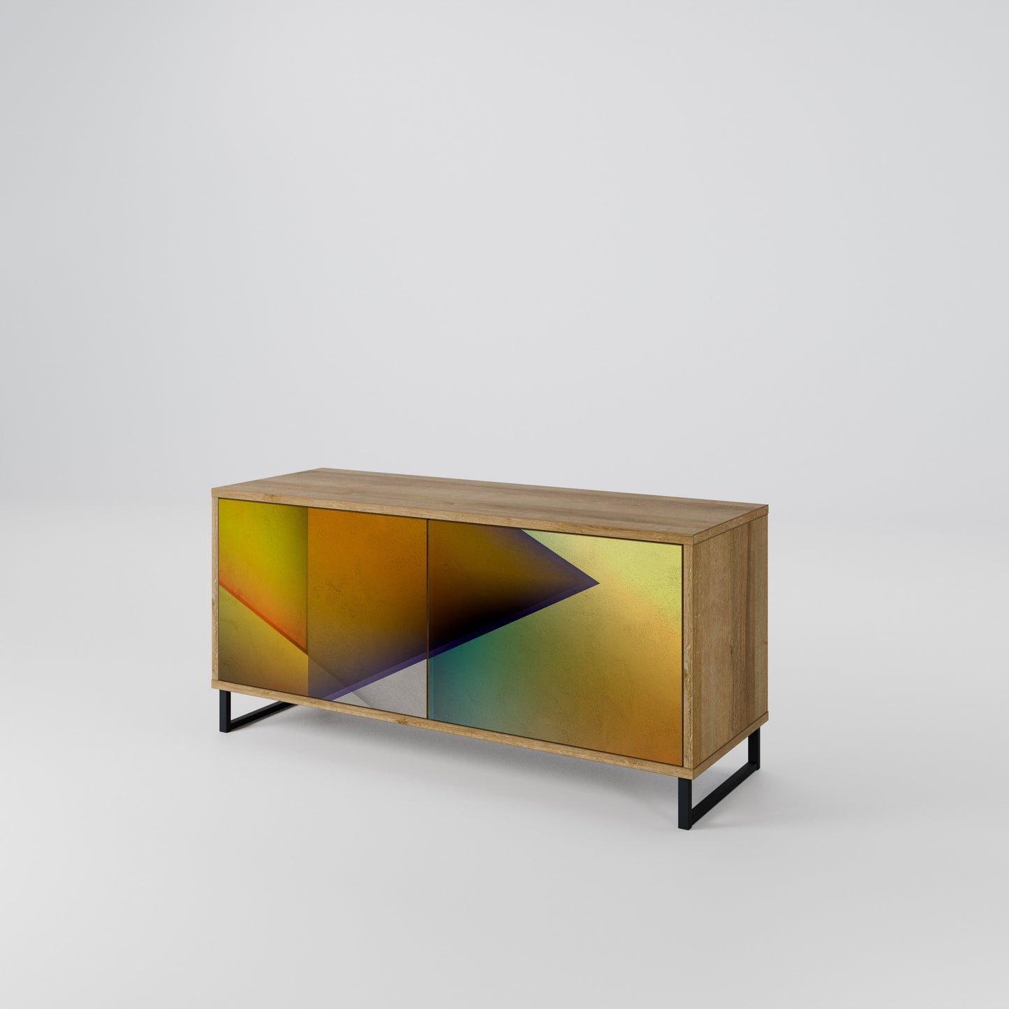 PIERCING SHARPNESS Mueble de TV Compacto de 2 puertas
