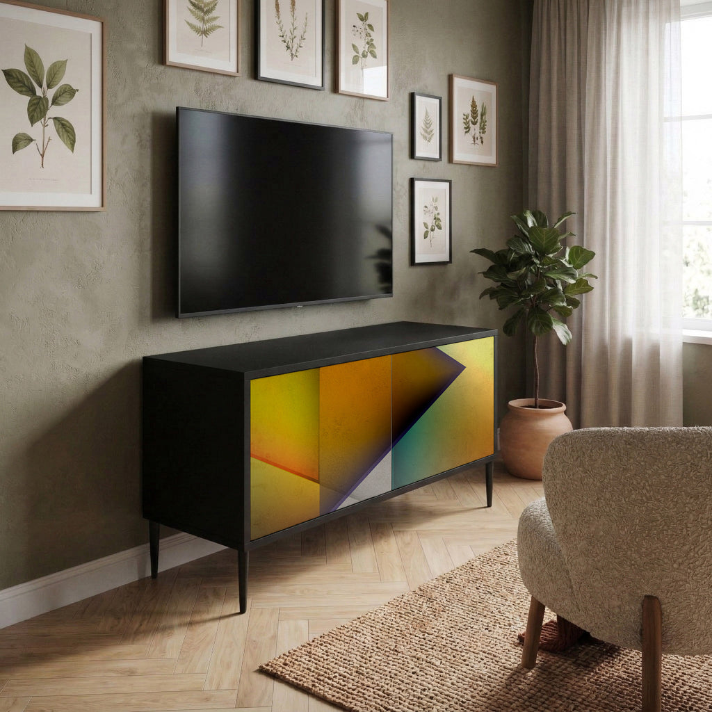 PIERCING SHARPNESS Mueble de TV Compacto de 2 puertas