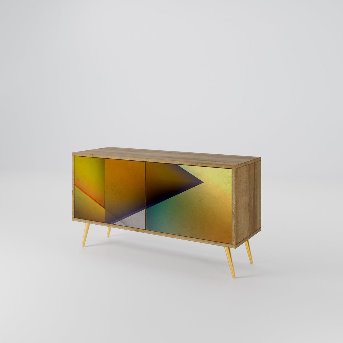 PIERCING SHARPNESS Mueble de TV Compacto de 2 puertas