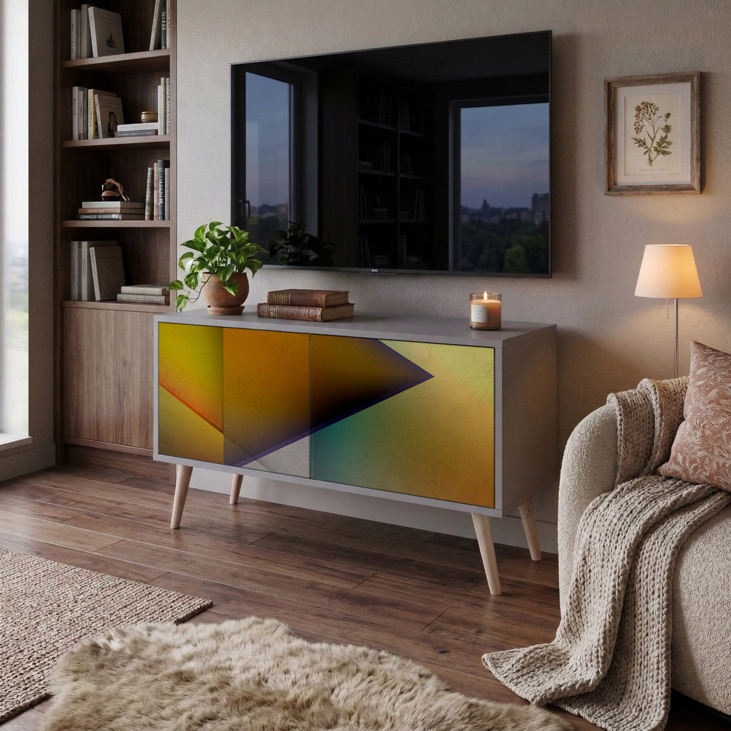 PIERCING SHARPNESS Mueble de TV Compacto de 2 puertas