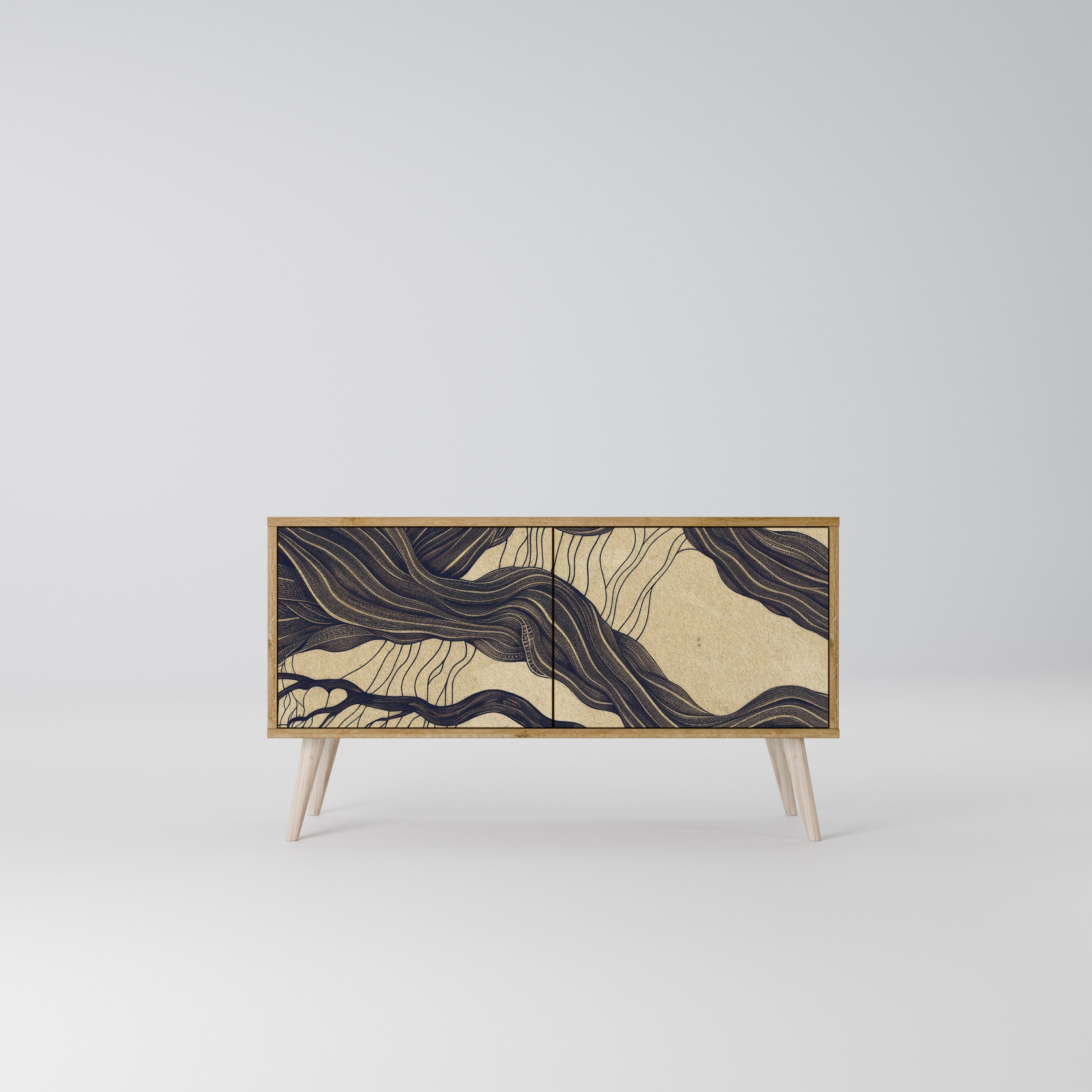 UNIFIED FRAGMENTS Mueble de TV Compacto de 2 puertas