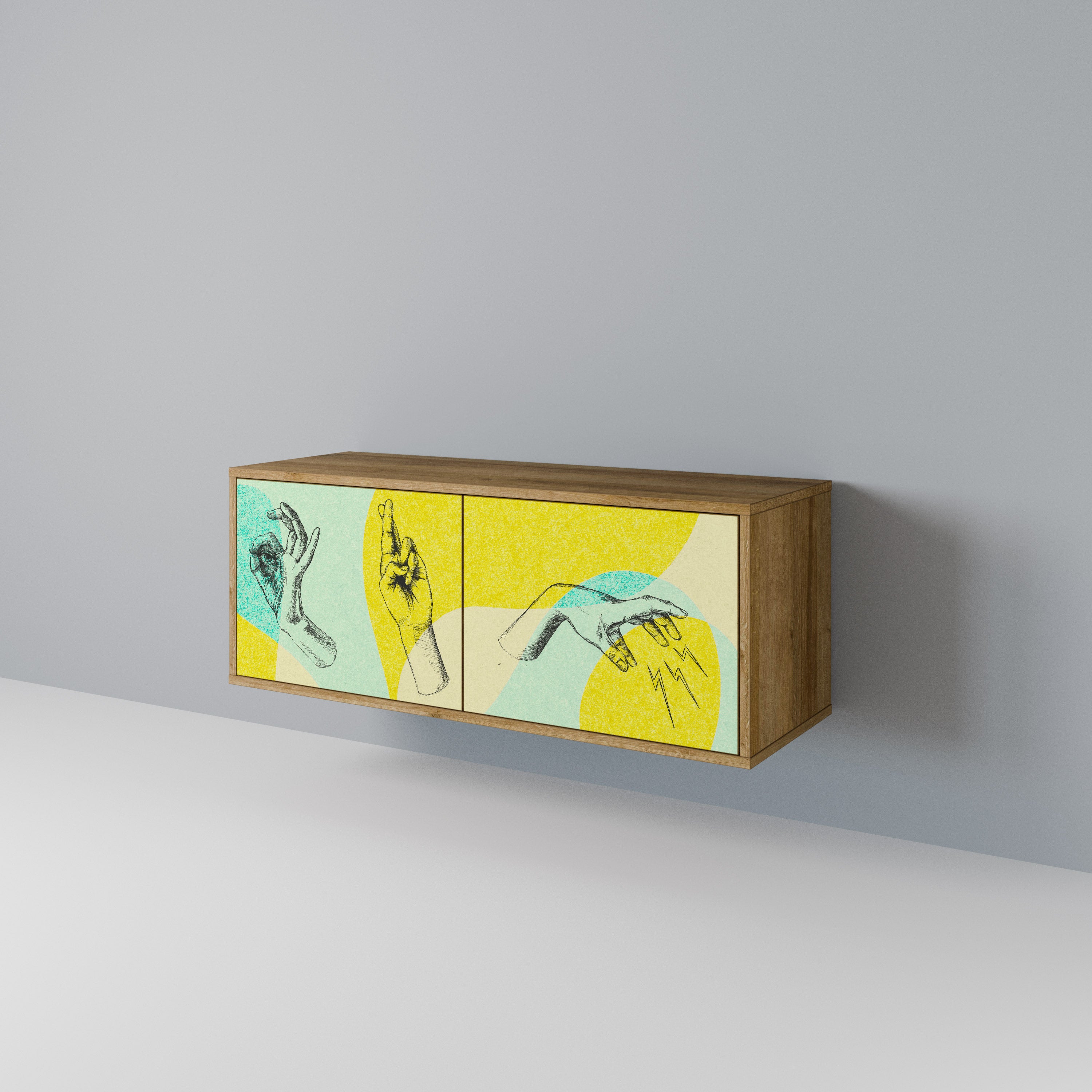 BODY LANGUAGE Compact 2-Door TV Cabinet