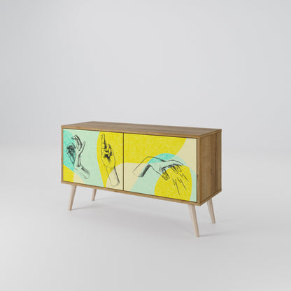 BODY LANGUAGE Compact 2-Door TV Cabinet