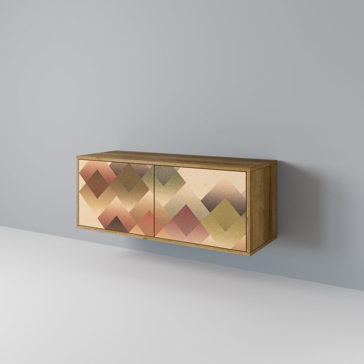 GEOMETRIC FUSION Mueble de TV Compacto de 2 puertas