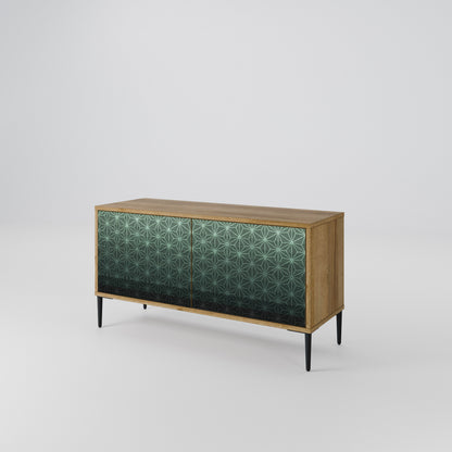 ORNAMENTAL GLIMMER Mueble de TV Compacto de 2 puertas