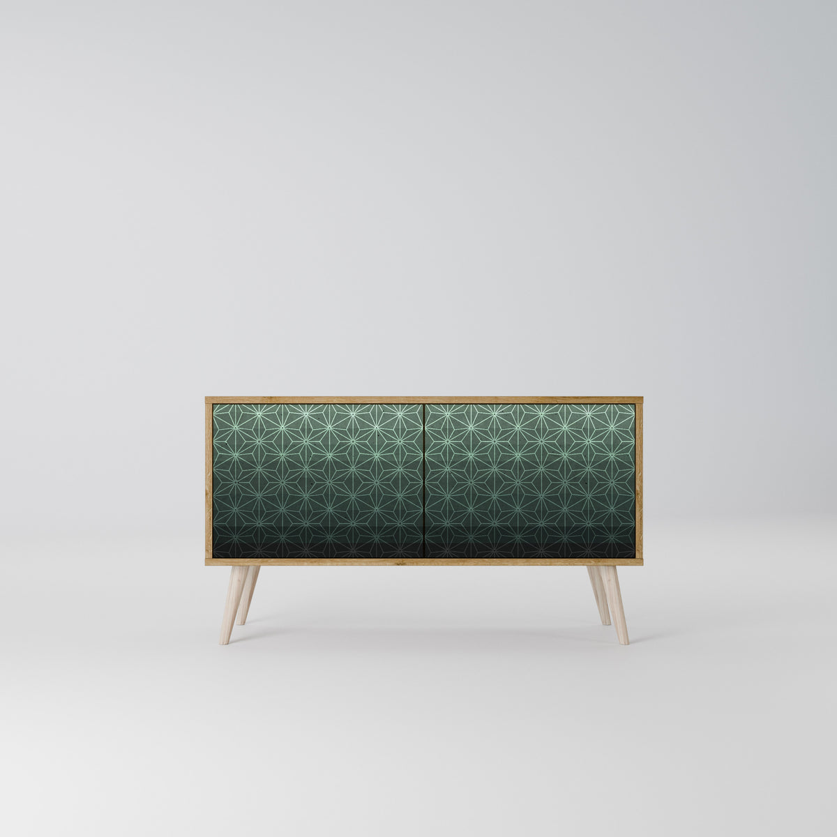 ORNAMENTAL GLIMMER Mueble de TV Compacto de 2 puertas