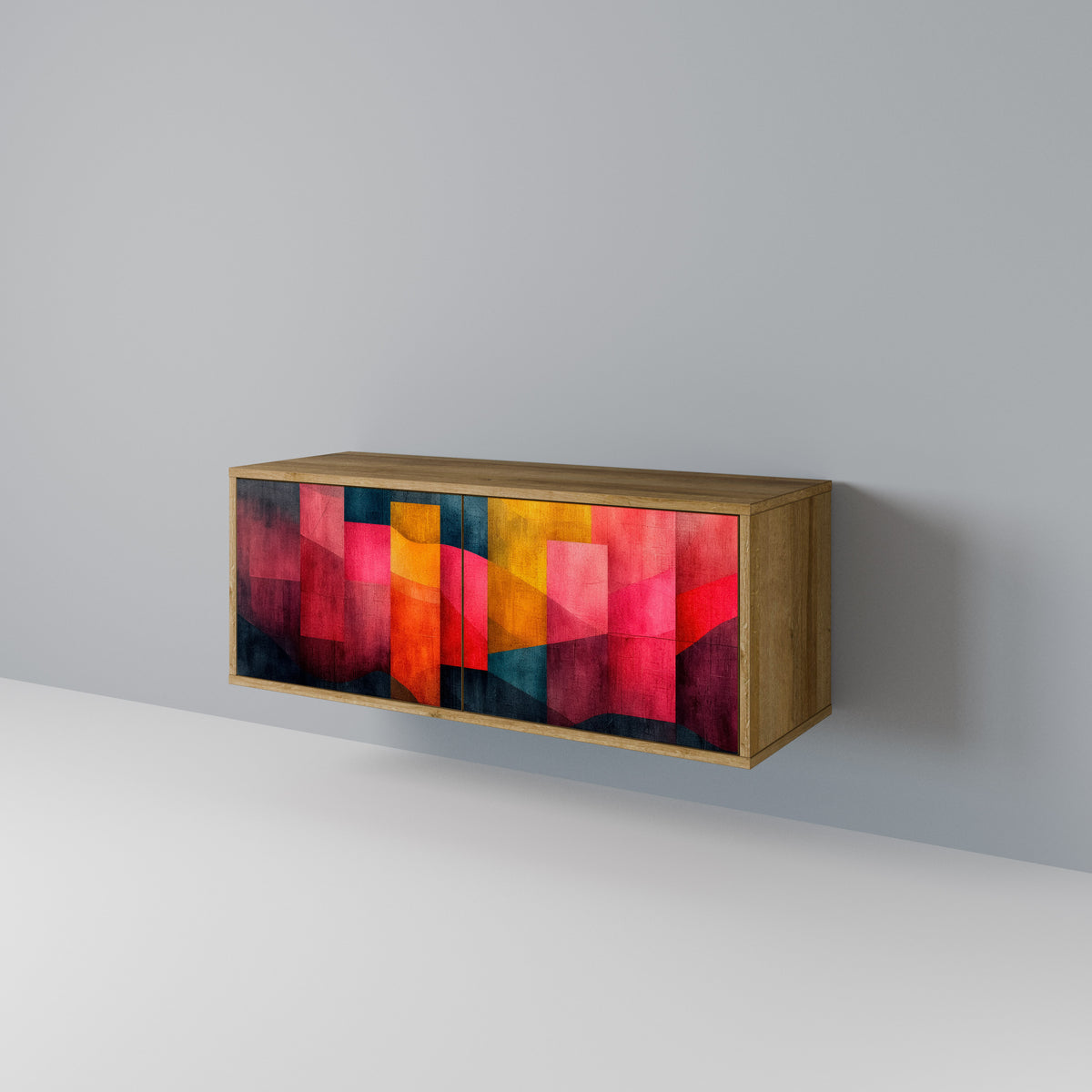 COLORFUL SOUNDS Mueble de TV Compacto de 2 puertas