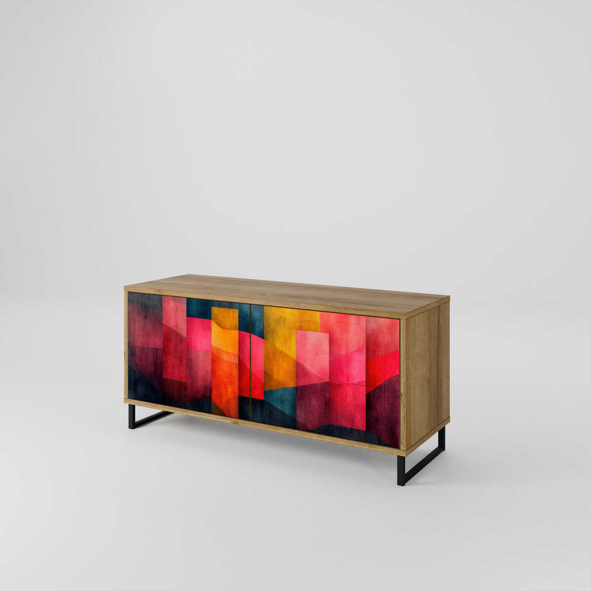 COLORFUL SOUNDS Mueble de TV Compacto de 2 puertas