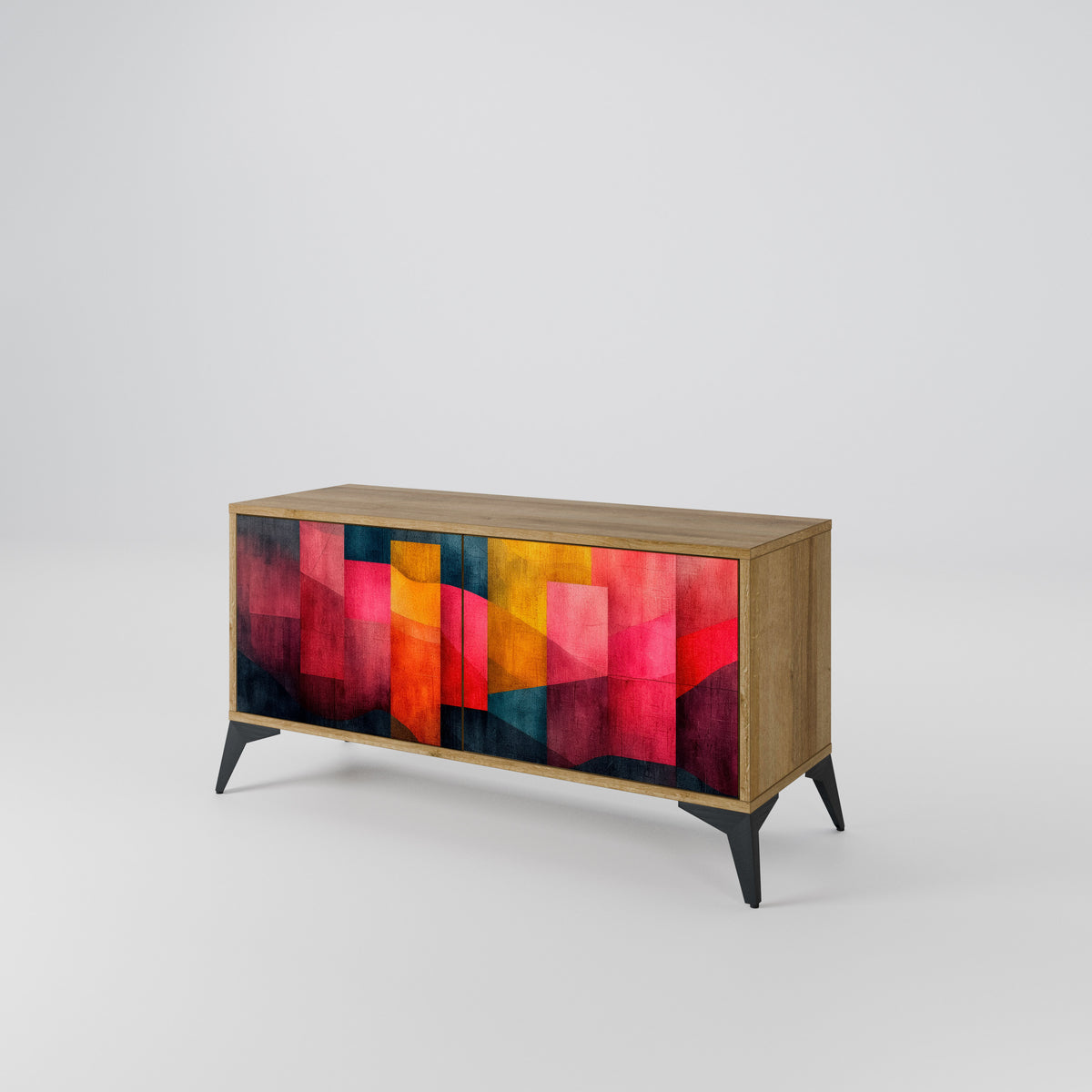 COLORFUL SOUNDS Mueble de TV Compacto de 2 puertas