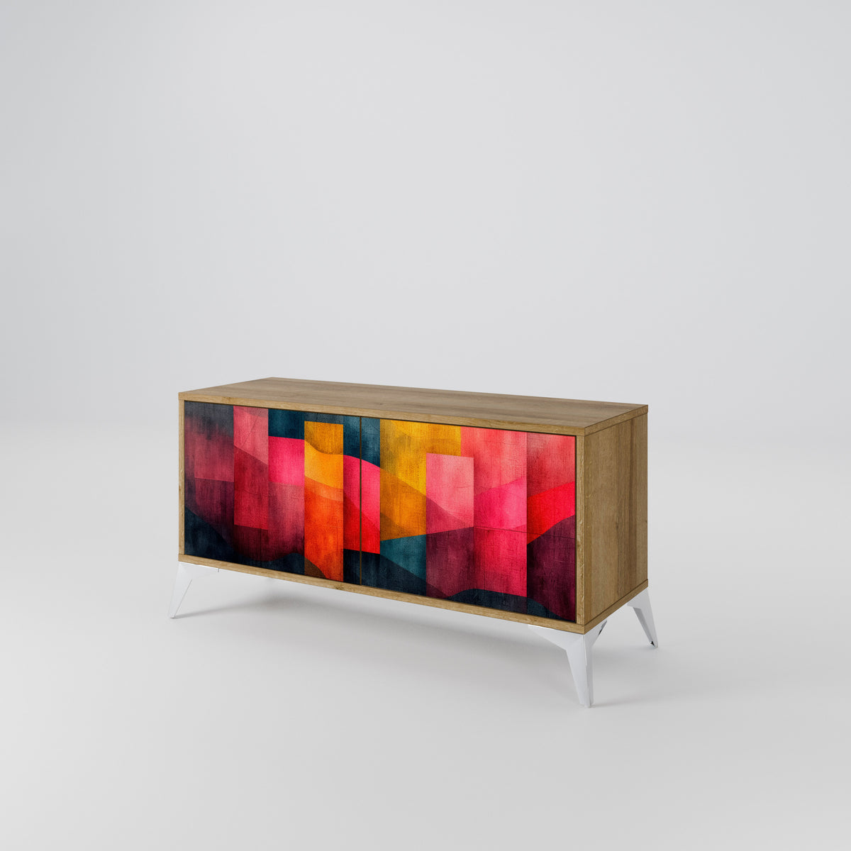 COLORFUL SOUNDS Mueble de TV Compacto de 2 puertas